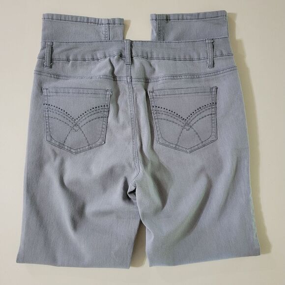 Roz & Ali Gray Straight Leg Denim Jeans - Picture 13 of 13